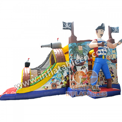 2019 new design 5 in 1 pirate combo for sale in China inflatable games for party rentals