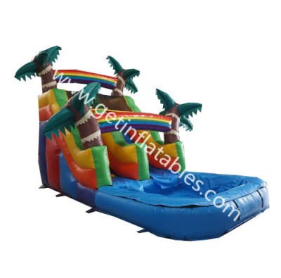 22ft commercial bounce water slide for kid backyard inflatable jumping slide