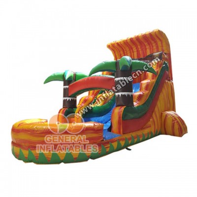 Inflatable Waterslide with pool