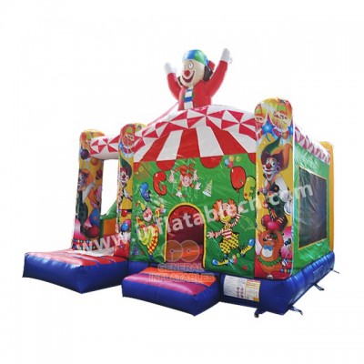 outdoor  popular circus playland inflatable bouncer  combo jumper for children/clown  bouncer  combo