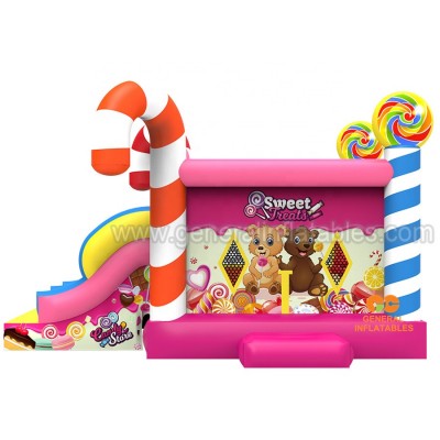 Candy bounce combo,inflatable jumping house,popular jumpers among kids