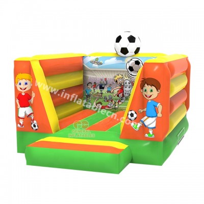 most popular Inflatable Soccer Football Trampoline Bouncer for kid in outdoor and indoor