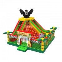 Animal Inflatable Jungle funland indoor soft play  bouncer house jumping combo